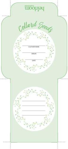 Collard Seed Packet